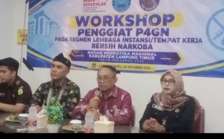 BNNK Lampung Timur Catat 136 Rehabilitasi Pengguna Narkoba, Tertinggi se-Sumatera, Peringkat Ke-4 Nasional