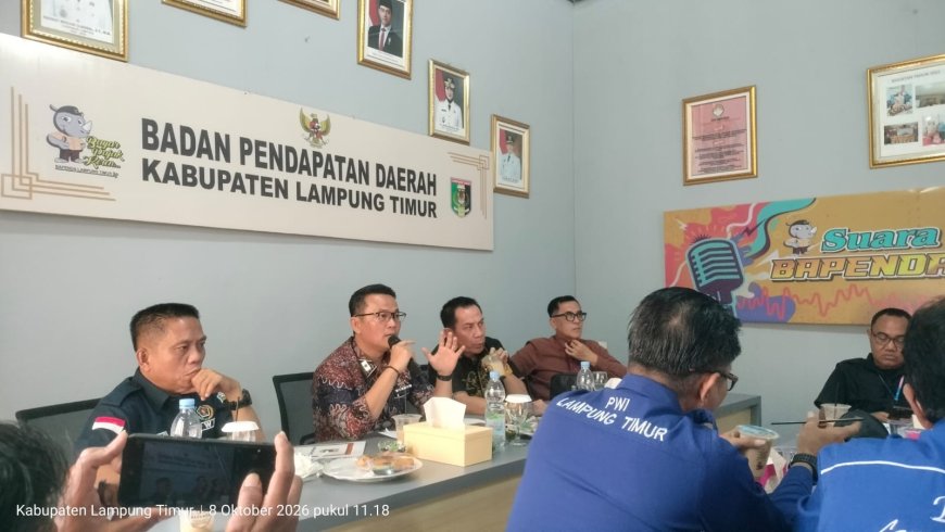 Optimalkan PAD, Bapenda Lamtim Perkuat Digitalisasi dan Gandeng Insan Pers