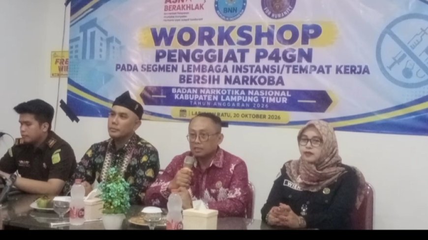 BNNK Lampung Timur Catat 136 Rehabilitasi Pengguna Narkoba, Tertinggi se-Sumatera, Peringkat Ke-4 Nasional
