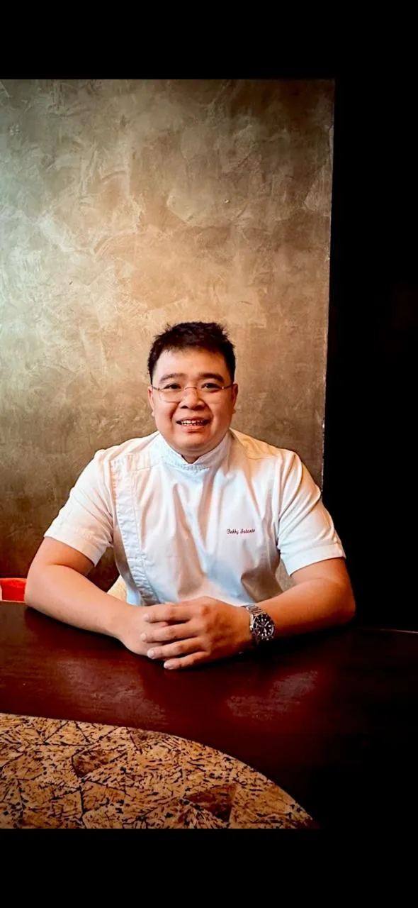 Chef Bobby Sutanto in his chef whites