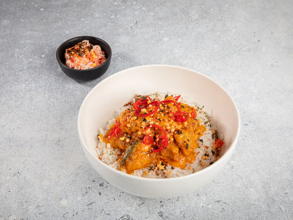 Salted Egg Chicken Bowl