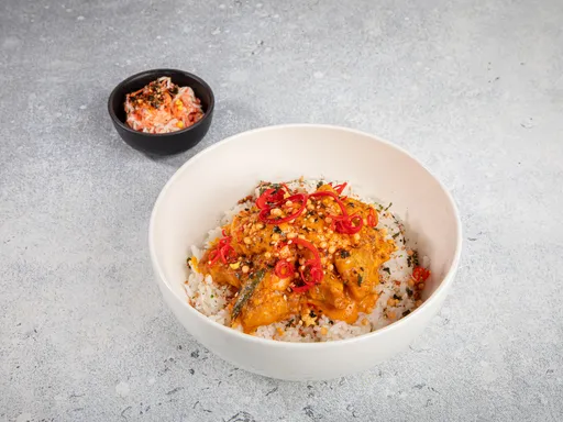 Salted Egg Chicken Bowl