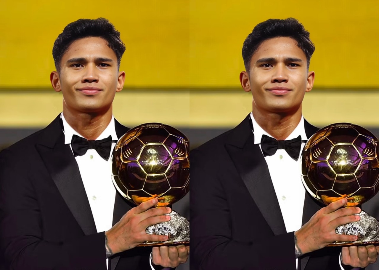 Kocak! Meme Marselino Ferdinan Raih Ballon d'Or di Akun Bola Dunia Gemparkan Warganet