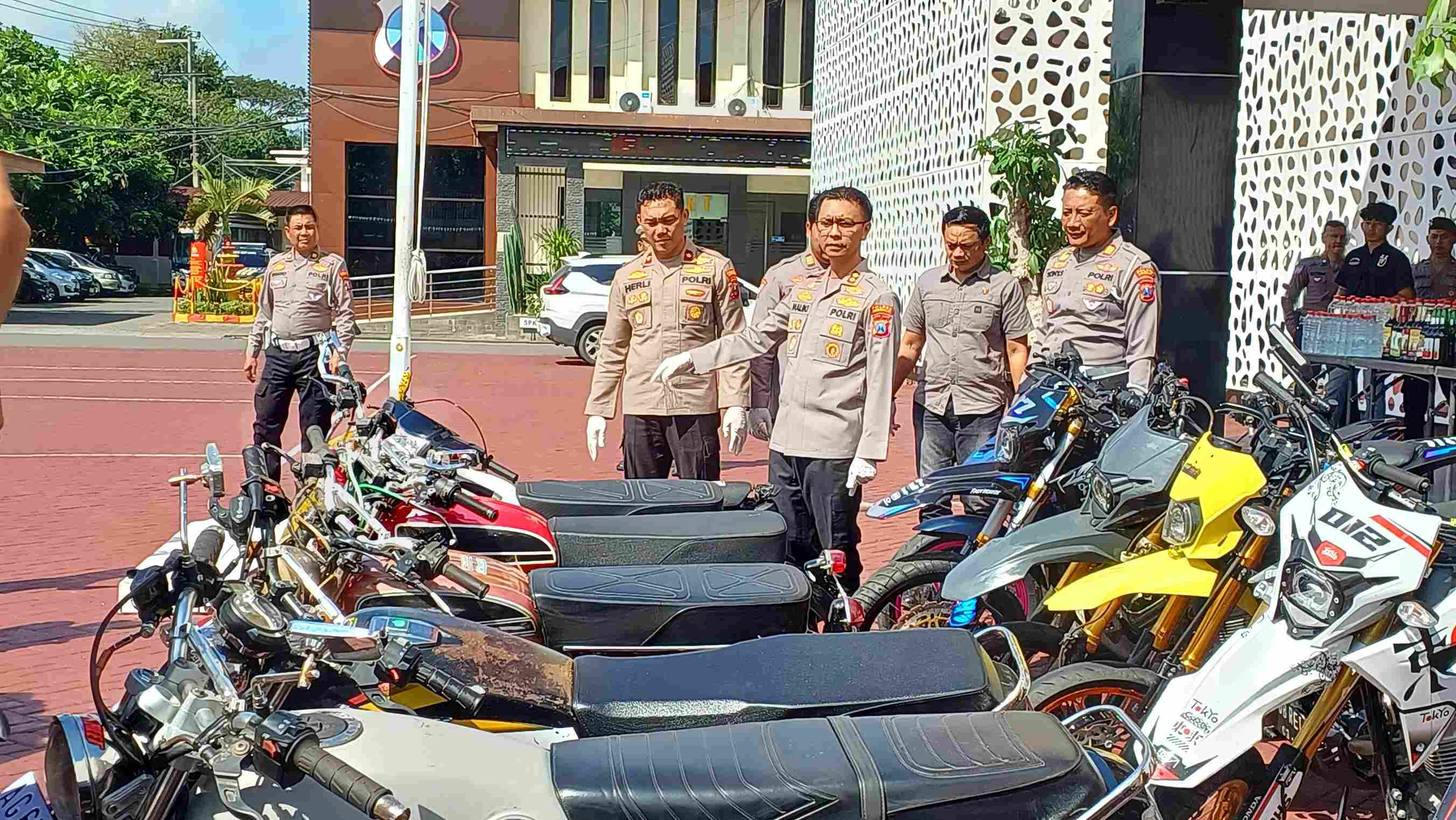 21 Motor Knalpot Brong Diamankan Polres Trenggalek, Mayoritas Milik Remaja