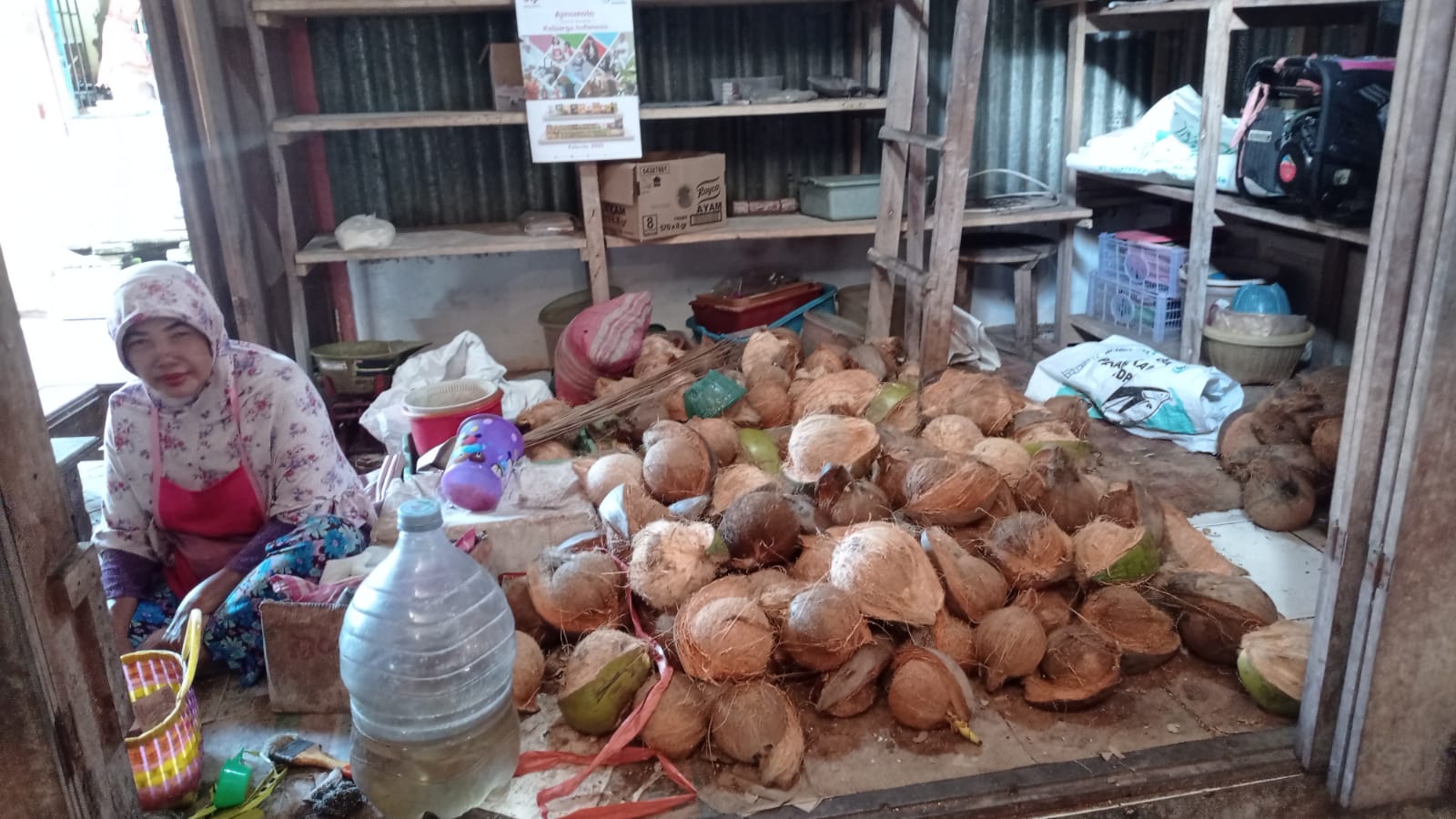 Harga Kelapa di Watulimo Masih Tinggi, Pedagang Keluhkan Pasokan Minim