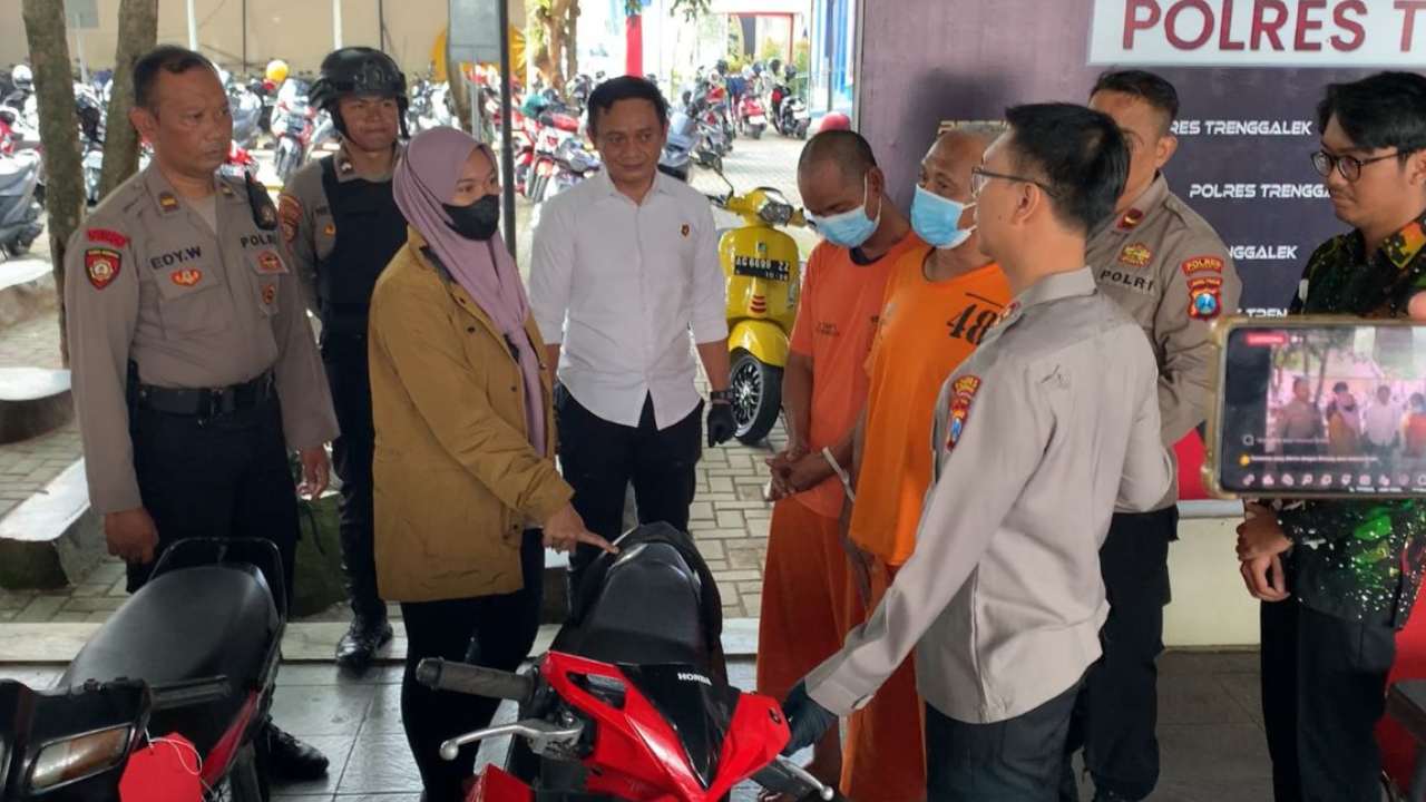 Residivis Surabaya Curi Motor di Trenggalek, Gadaikan ke Madura Rp3 Juta
