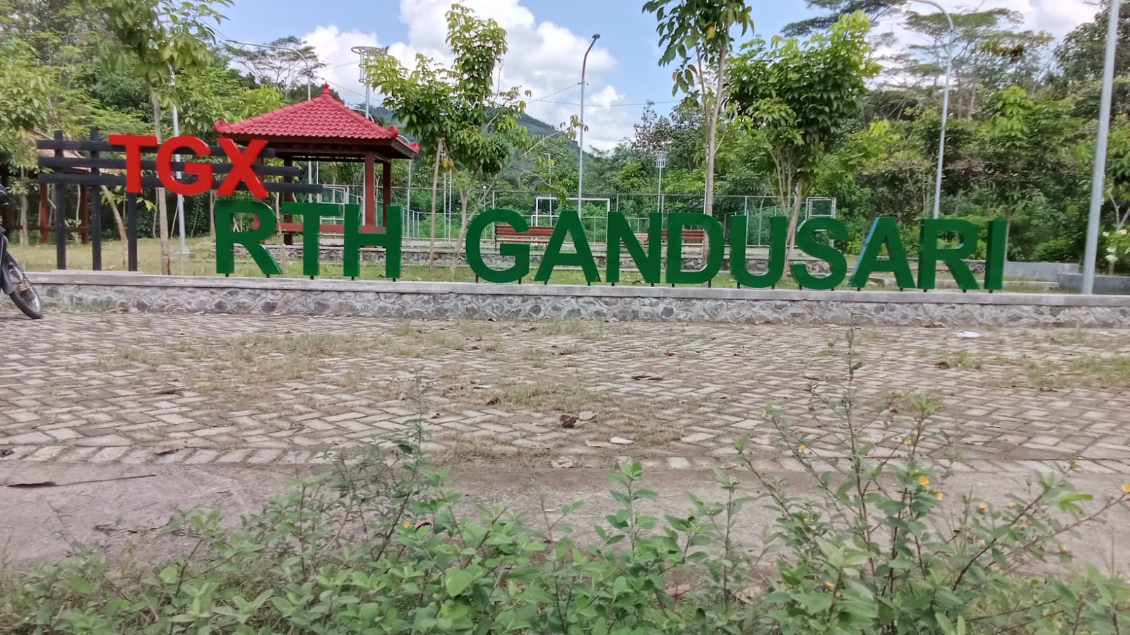 Ruang Terbuka Hijau Gandusari Tak Terawat, Dipenuhi Rumput Liar dan Pedagang Kambing