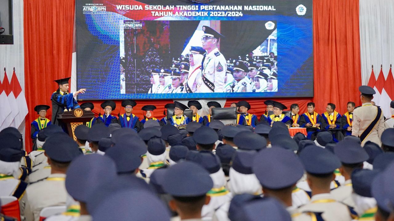 702 Taruna Pertanahan Wisuda, Menteri AHY: Jangan Pernah Berhenti Belajar