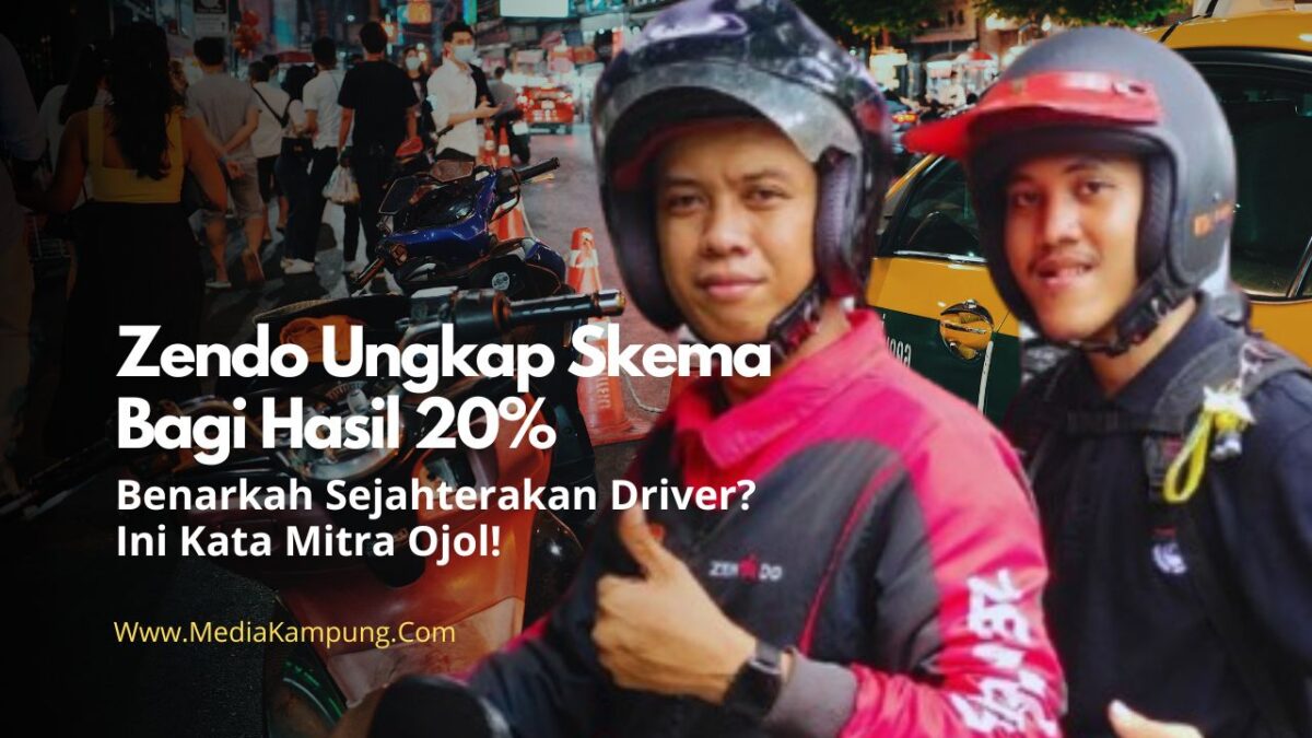 Driver Zendo mengantar penumpang
