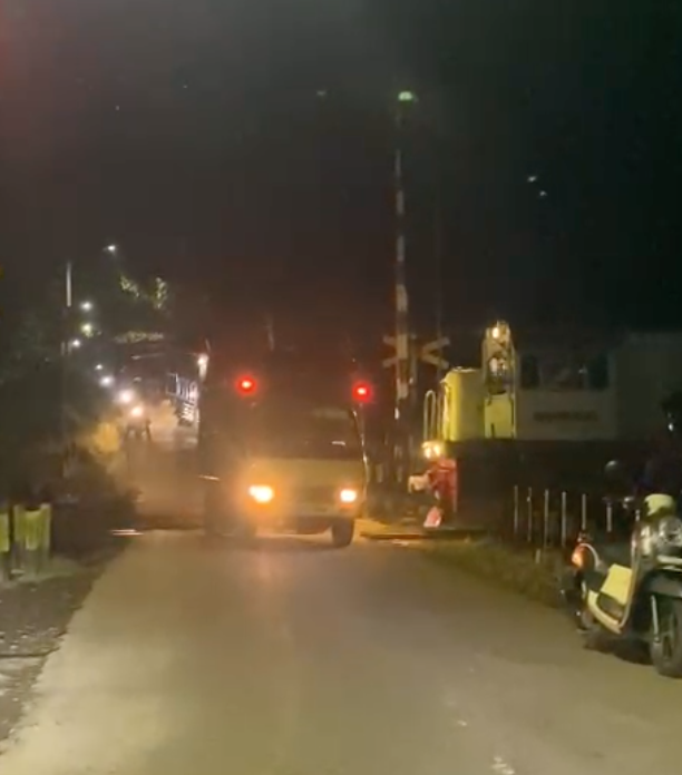 Kondisi perlintasan sebelum tabrakan KA Pandanwangi vs Truk