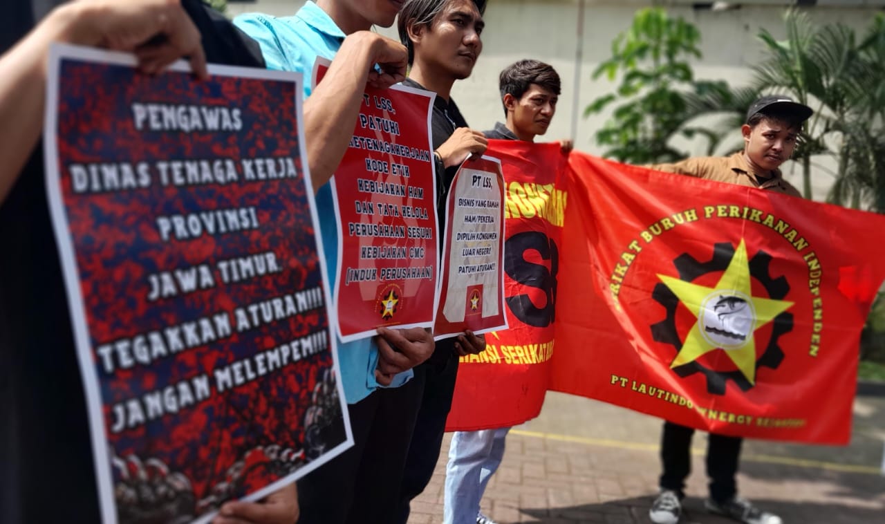 Karyawan PT LSS Banyuwangi lapor Disnaker Jatim