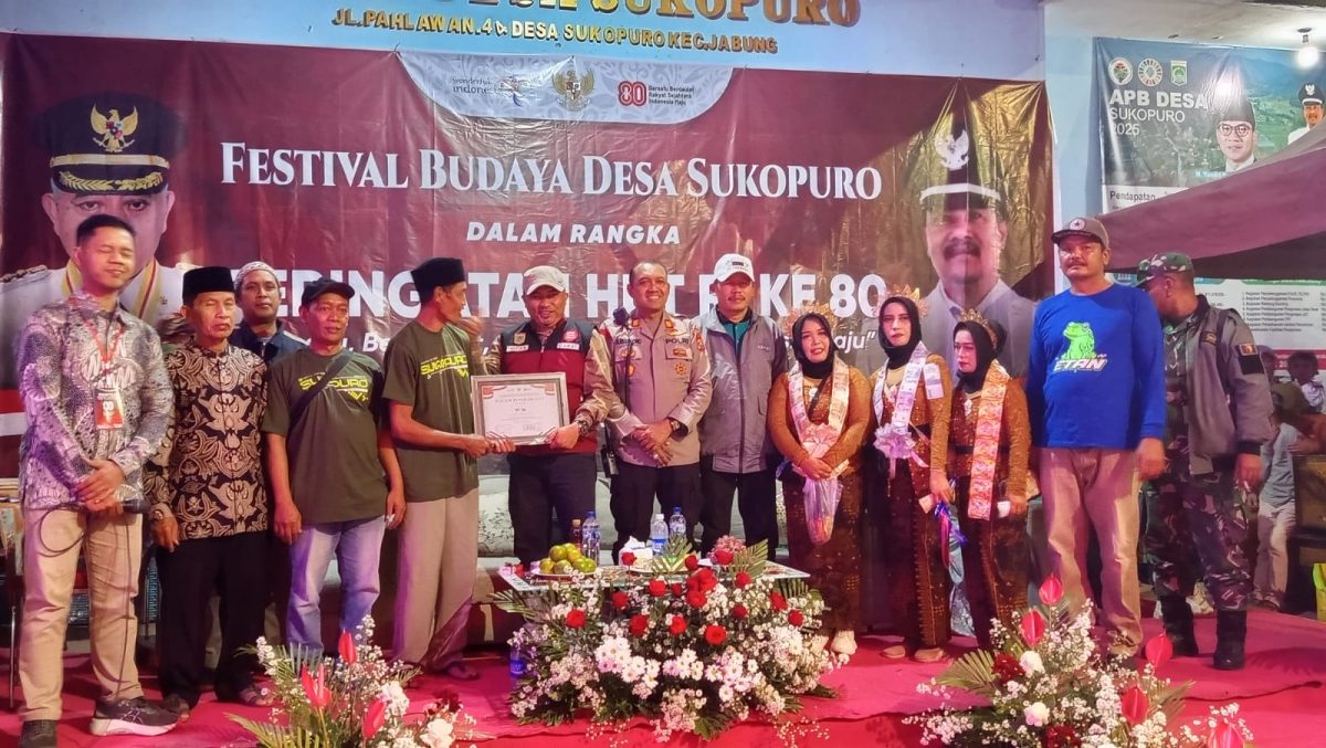 Festival Budaya Desa Sukopuro Meriahkan HUT RI ke-80, Dorong Ekonomi UMKM Festival Budaya Desa Sukopuro Jadi Ajang Pemersatu dan Penggerak Ekonomi