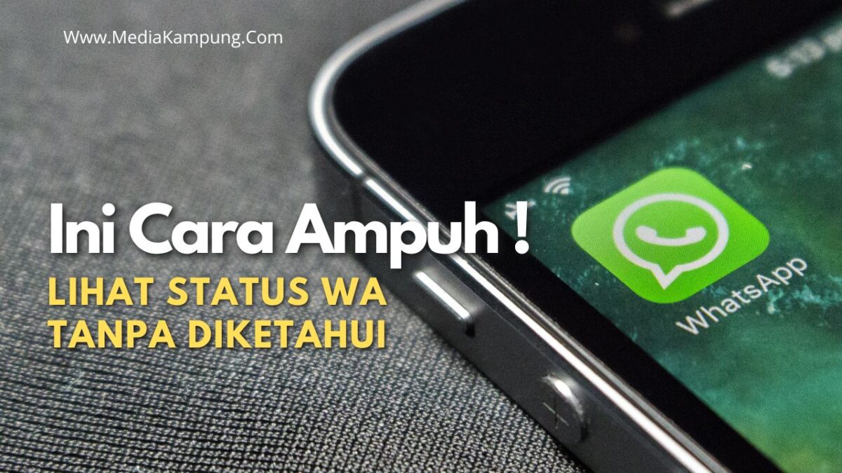 Mengintip status WA.