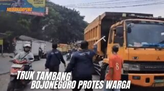 Truk Tambang Bojonegara Kembali Jadi Sorotan, Warga Blokade Jalan Protes Pelanggaran Jam Operasional