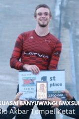 Martins Emils Kuasai Banyuwangi BMX Supercross 2025, Rio Akbar Tempel Ketat