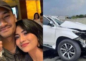 Kondisi Mobil Vanessa Angel Setelah Mengalami Kecelakaan Tunggal