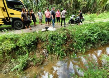 Lokasi Penemuan Mayat di Dalam Parit