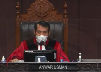 Ketua Majelis Hakim Anwar Usman