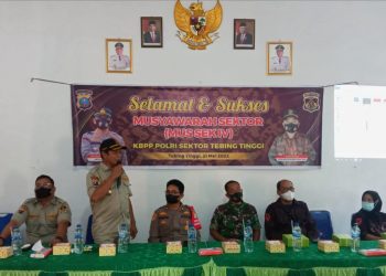 Ridwan Siahaan Ketua Resor KBPP Polri Tebing Tinggi Saat Memberikan Arahan