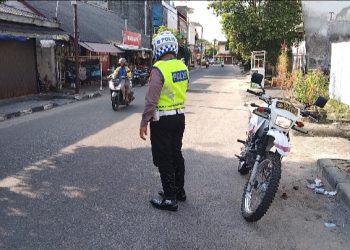 Personil Satlantas Polres Bangka Barat