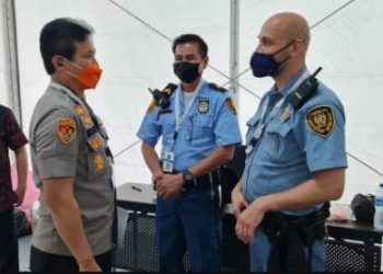 Kasatgas 9 Ops Puri Agung V 2022 Kombes Pol Nelson Pardamean Purba melakukan pengecekan & interview operasionalisasi almatsus Polri