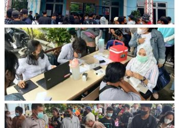 Vaksinasi Bagi Warga di Kantor Capil Simalungun