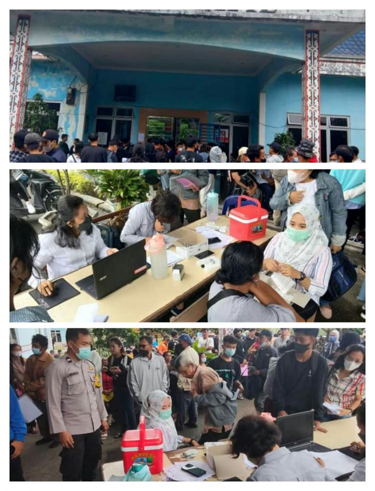 Vaksinasi Bagi Warga di Kantor Capil Simalungun