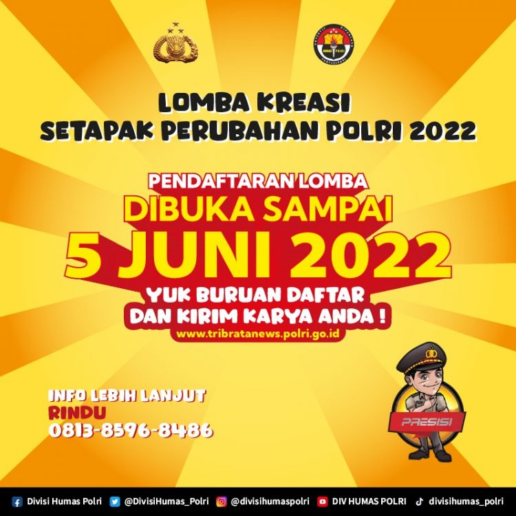 Keterangan photo : Lomba Kreasi Setapak Perubahan Polri 2022 (Foto Humas Polres Tebing Tinggi/Irlan)