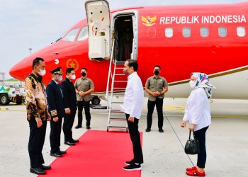 Presiden Joko Widodo saat Bertolak ke NTT