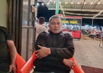 Mahmuddin atau akrab di sapa Din Pang Teungoh Ketua AMBESP (Adat Makmu Beusare Energi Samudra Pasee)