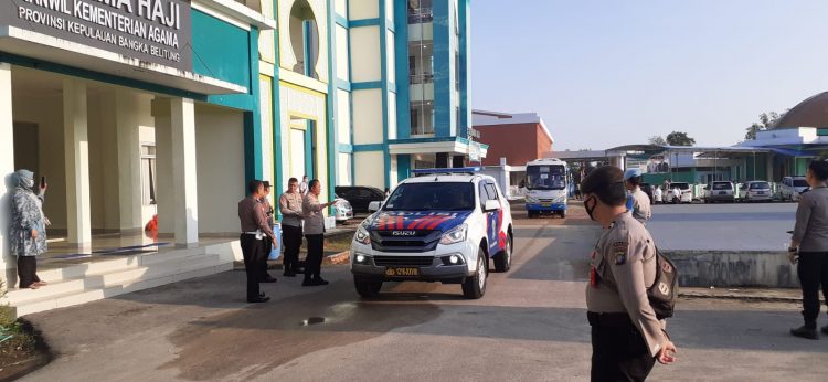 Pengawalan Keberangkatan Calon Jamaah Haji Provinsi Kepulauan Bangka Belitung