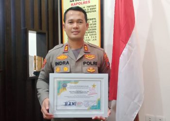 Polres Bangka Mendapat Penghargaan yang diberikan oleh Badan Narkotika Nasional (BNN) Provinsi Kepulauan Bangka Belitung