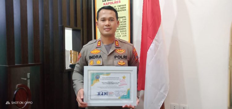 Polres Bangka Mendapat Penghargaan yang diberikan oleh Badan Narkotika Nasional (BNN) Provinsi Kepulauan Bangka Belitung