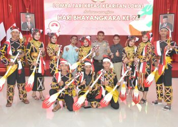 Team Lomba Tari Kreasi Kearifan Lokal Polres Kuantan Singingi