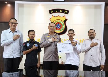 Kunjungan pengurus Lembaga Generasi Anti Narkotika Nasional (GANN) di Mapolres Lhokseumawe