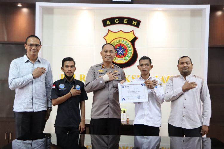 Kunjungan pengurus Lembaga Generasi Anti Narkotika Nasional (GANN) di Mapolres Lhokseumawe
