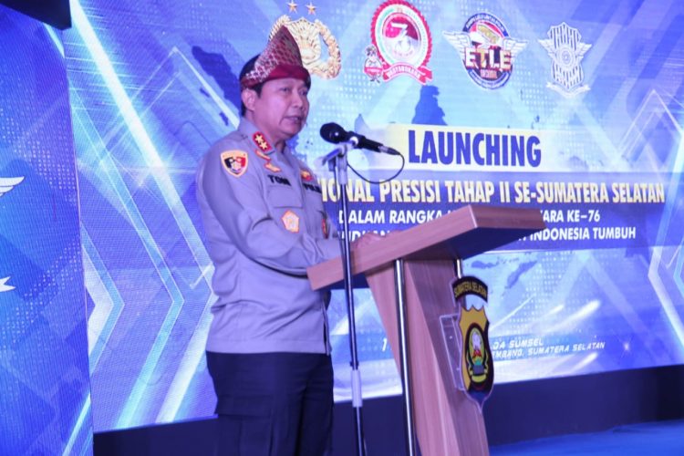 Polda Sumatera Selatan Lauching Electronic Traffic Law Enforcement (ETLE) Nasional Presisi tahap II Se-Sumsel