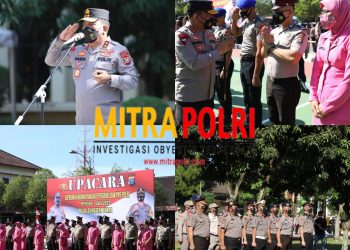 Upacara Kenaikan Pangkat Personil Polda Sumut