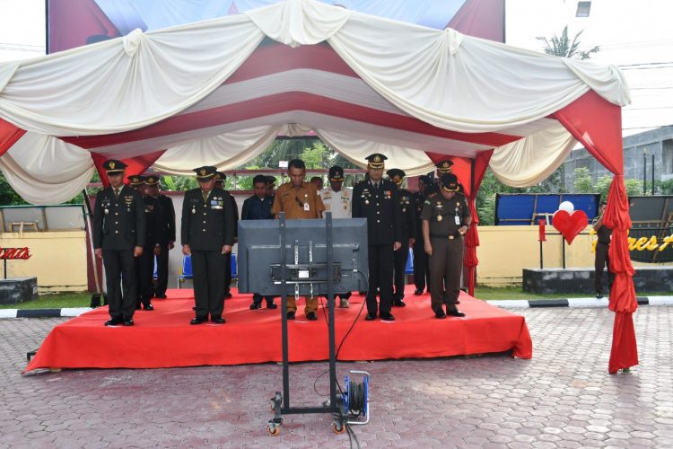 Upacara Virtual Hari Bhayangkara Ke-76 Polres Aceh Timur