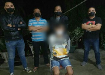 Pelaku dugaan tindak pidana pencabulan terhadap seorang perempuan berusia 13 tahun di Kecamatan Tomohon Selatan