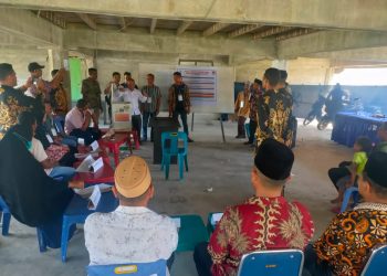 Pemilihan Geuchik/Kepala Desa Periode 2022-2028 yang bertempat di halaman Meunasah. (Rabu 6/7/2022)
