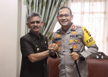 Kapolres Lhokseumawe, AKBP Henki Ismanto, SIK melakukan silaturahmi dengan Bupati Aceh Utara, H. Muhammad Thaib