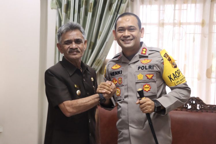 Kapolres Lhokseumawe, AKBP Henki Ismanto, SIK melakukan silaturahmi dengan Bupati Aceh Utara, H. Muhammad Thaib