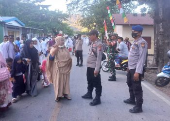 Kepolisian Resor Belu turun penuh melaksanakan pengamanan ibadah shalat Idul Adha 1443 H di wilayah kabupaten Belu