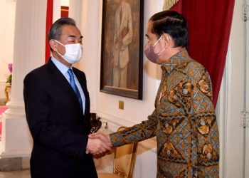 Presiden Joko Widodo menerima kunjungan Menteri Luar Negeri (Menlu) Republik Rakyat Tiongkok (RRT) Wang Yi beserta delegasi