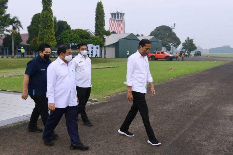 Presiden Joko Widodo bertolak menuju Kabupaten Subang, Provinsi Jawa Barat, untuk melakukan kunjungan kerja