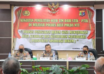 STIK LEMDIKLAT POLRI dipimpin Kabagjian Minpol PPITK, Brigjen. Pol. Drs. Chairul Farizal, SH, melakukan supervisi ke Mapolres Belu