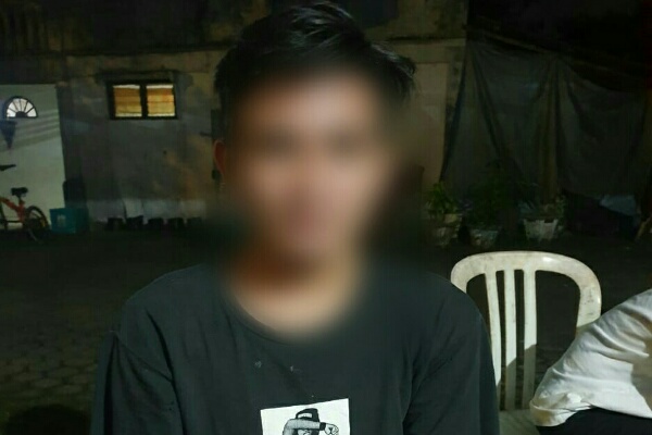 Terduga pelaku penganiayaan menggunakan senjata tajam (sajam) yang terjadi di Desa Kaasar Kecamatan Kauditan