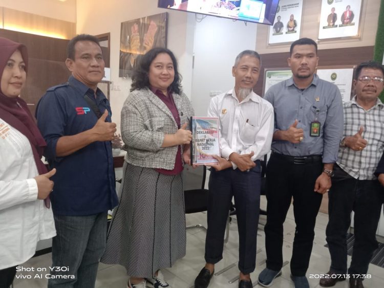 DPD SWI (Sekber Wartawan Indonesia)  Kabupaten OKI melakukan Audensi bersama Ketua Pengadilan Negeri Kayuagung Kabupaten Ogan Komering Ilir