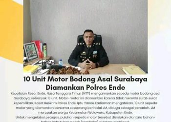 Kasat Reskrim Polres Ende, Iptu Yance Kadiaman
